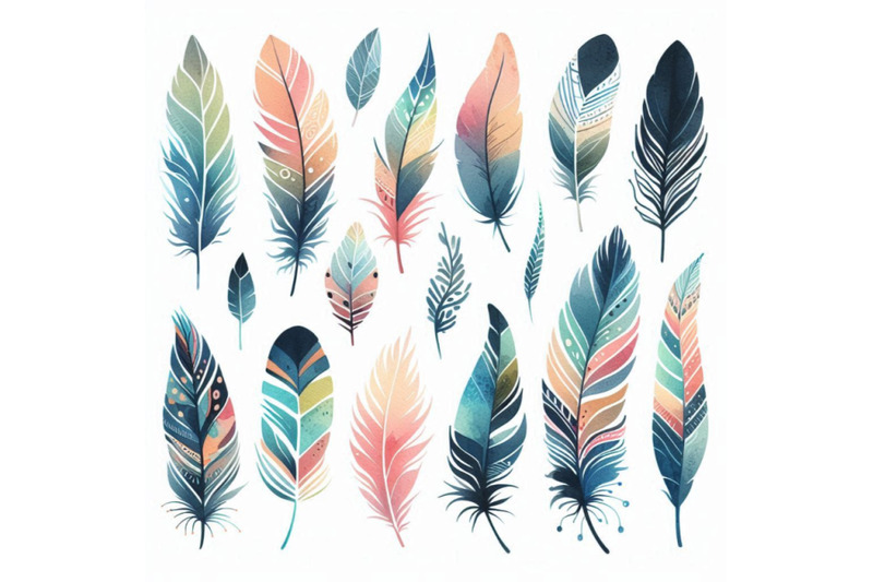 feathers-watercolor-feathers