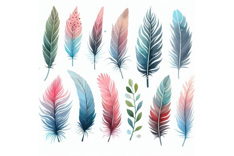 feathers-watercolor-feathers