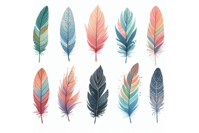 feathers-watercolor-feathers