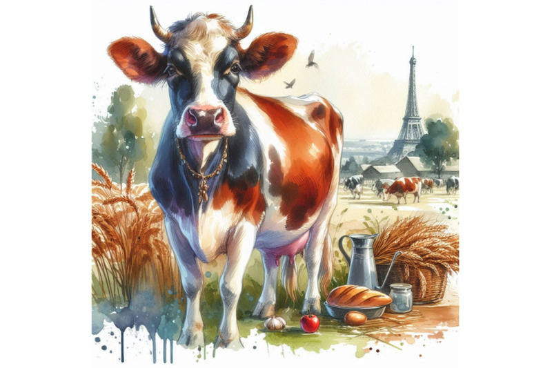 cow-cow-watercolor-illustration