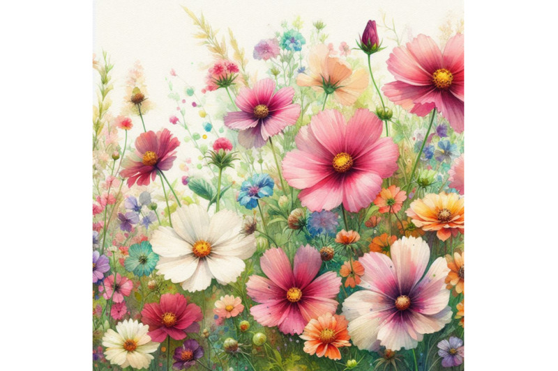 garden-flower-background-watercolor