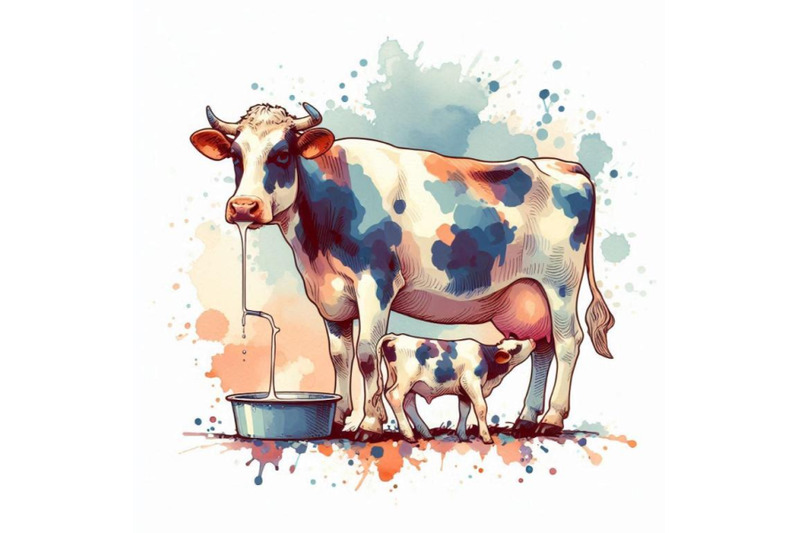 cow-cow-watercolor-illustration-milking-c