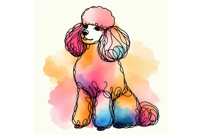 cute-dog-watercolor-dog-poodle-dog-bre