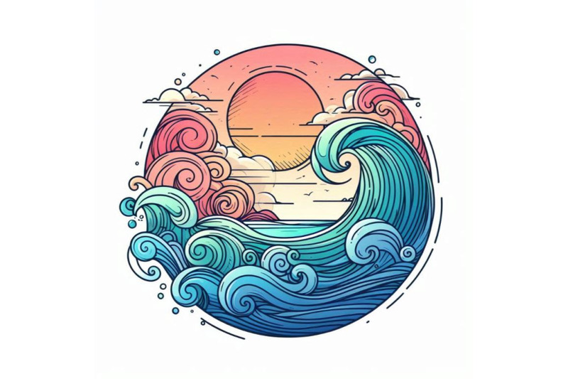 sea-wave-watercolor-illustration