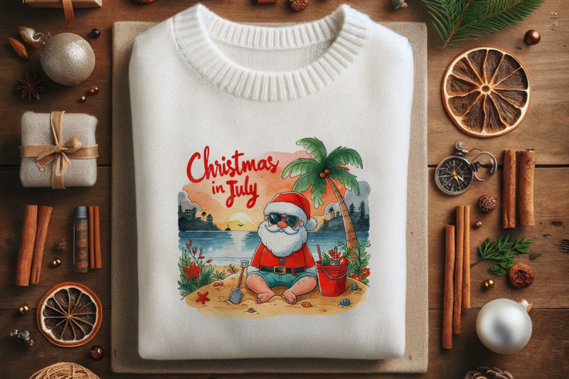 beach-scene-christmas-in-july