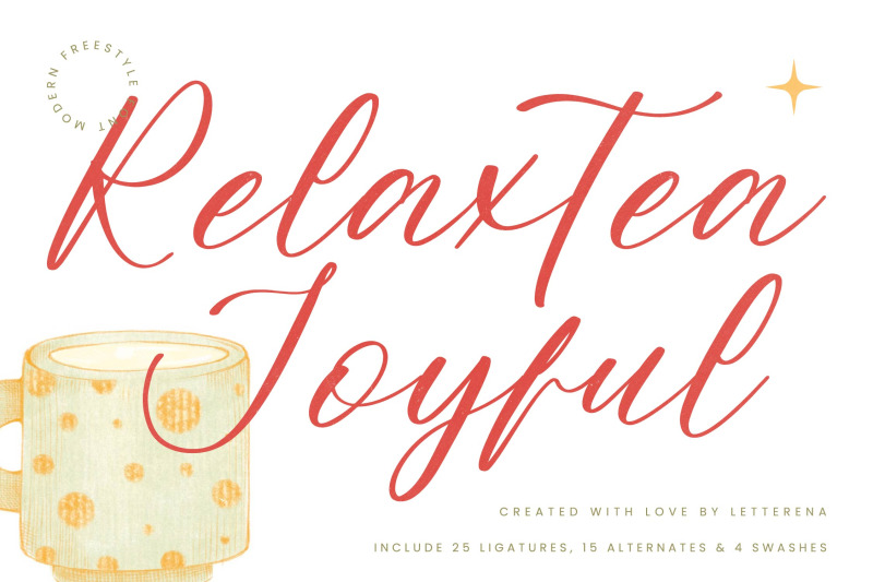 relaxtea-joyful-modern-freestyle-font