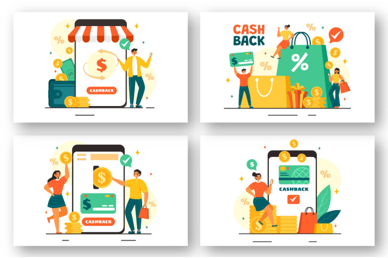 9-cashback-vector-illustration