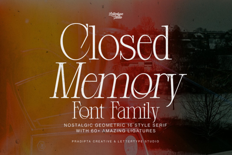 closed-memory-a-nostalgic-geometric-serif