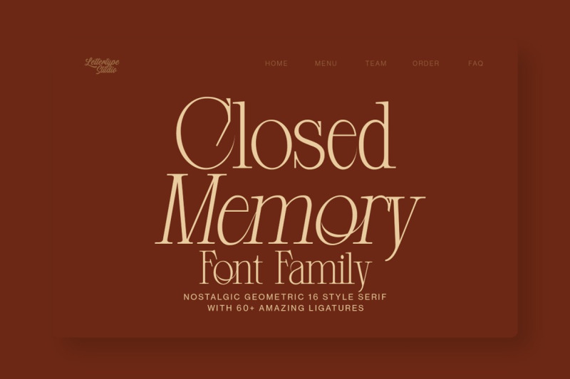 closed-memory-a-nostalgic-geometric-serif