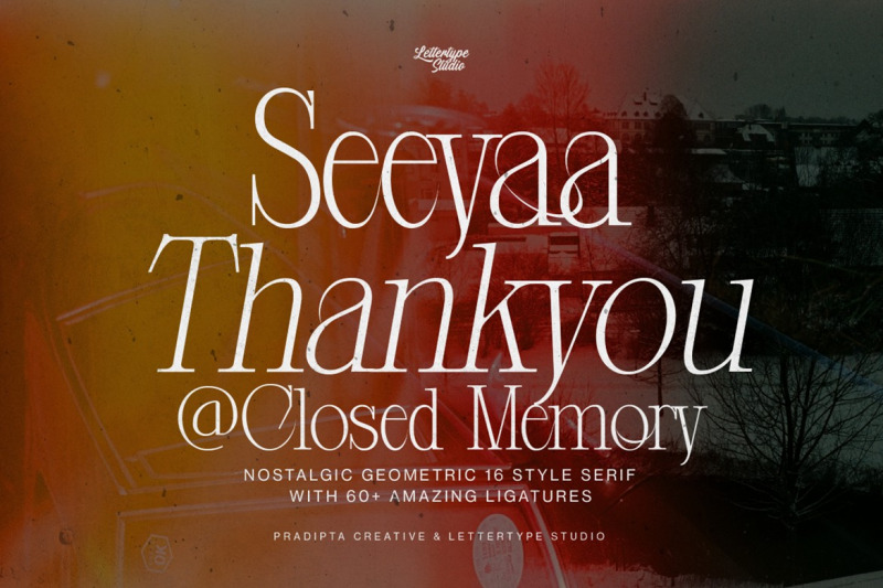 closed-memory-a-nostalgic-geometric-serif