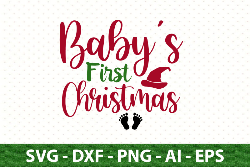 baby-039-s-first-christmas-svg