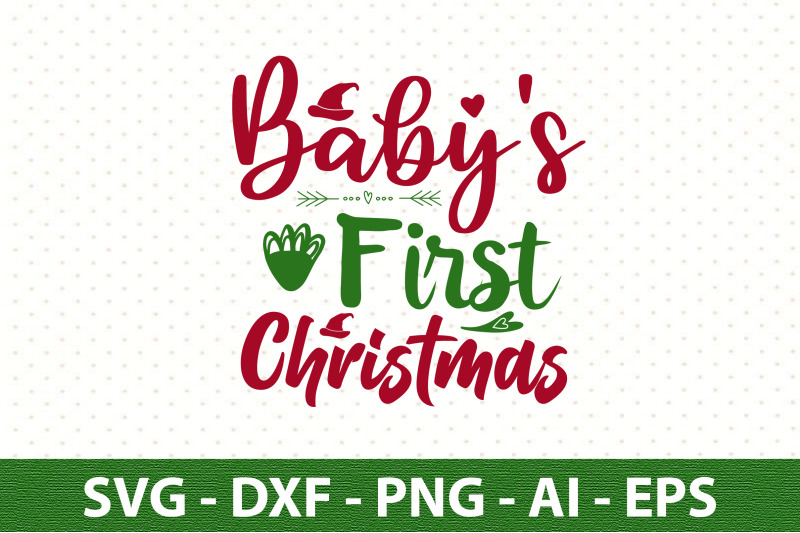 baby-039-s-first-christmas-svg