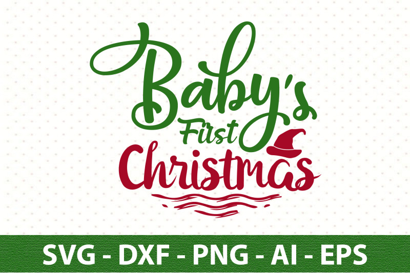 baby-039-s-first-christmas-svg