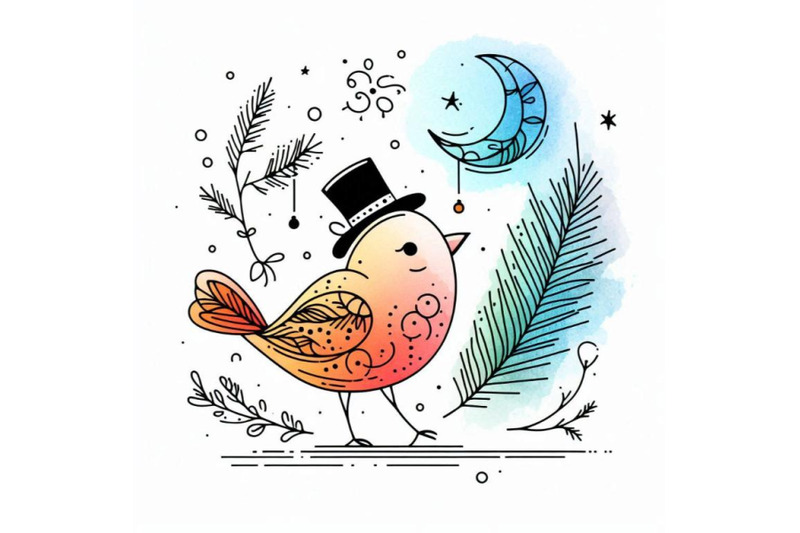 cute-winter-bird-christmas-card-new-year