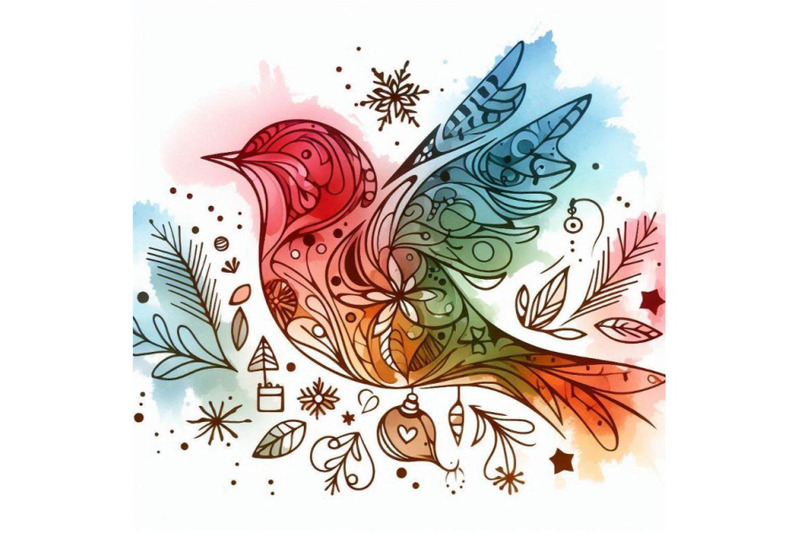 christmas-card-christmas-bird-watercolor