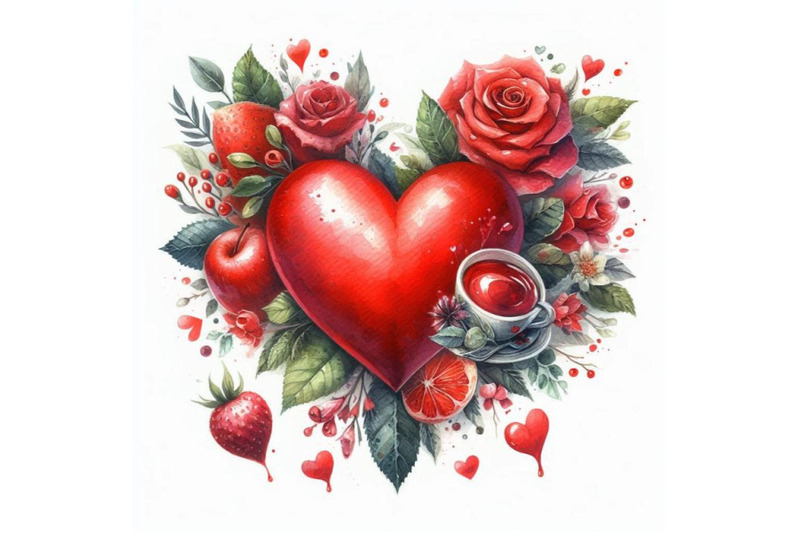 valentines-day-watercolor-red-heart