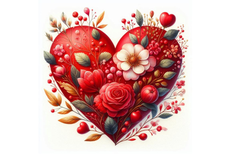 valentines-day-watercolor-red-heart