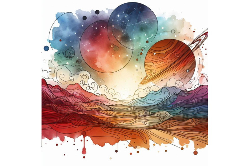 mars-mars-watercolor-background