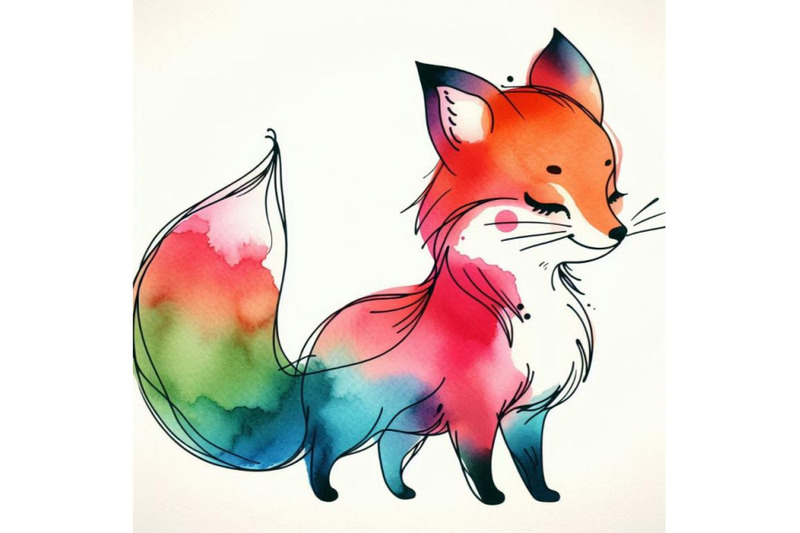 cute-little-fox-watercolor-fox