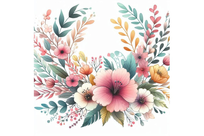 watercolor-flower-wreath