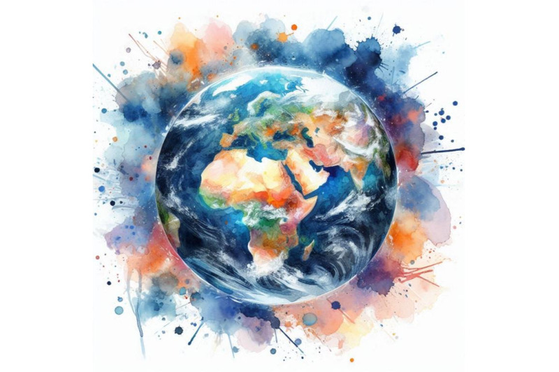 planet-earth-earth-watercolor-background