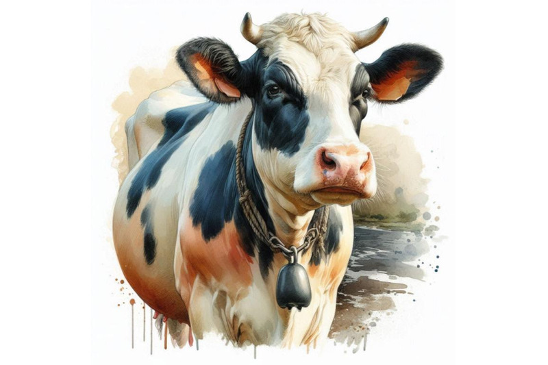 cow-cow-watercolor-illustration-milking-cow-breed-charol