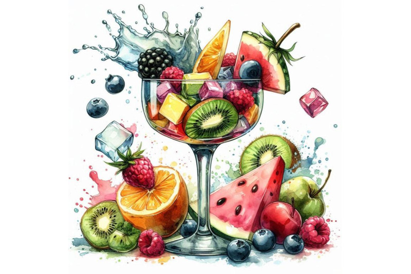 cocktail-fruit-ice-and-a-splash-hand-drawn-watercolor-illust