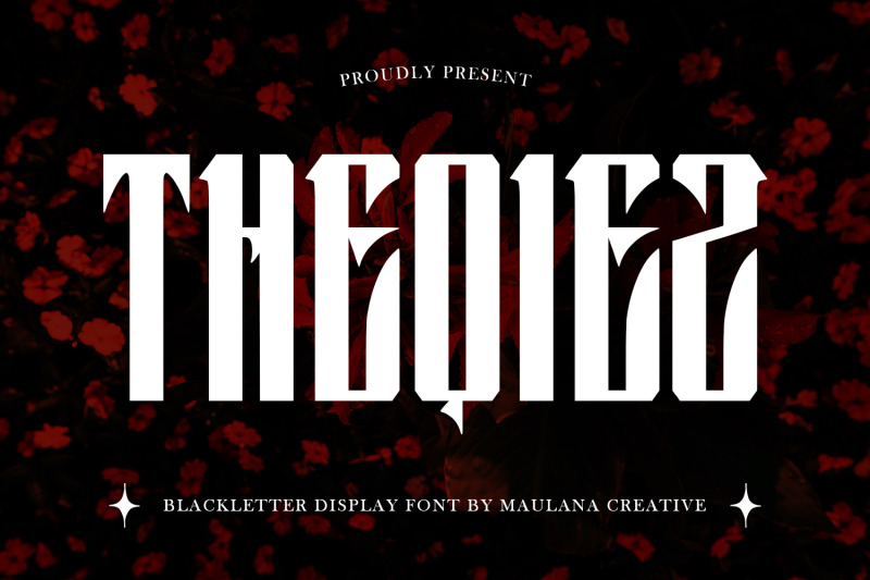 theqiez-blackletter-display-font