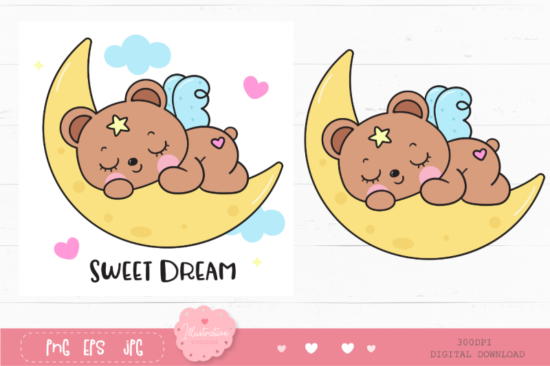 bear-sleep-on-moon-kawaii-cliparts-bedtime-story-cartoon