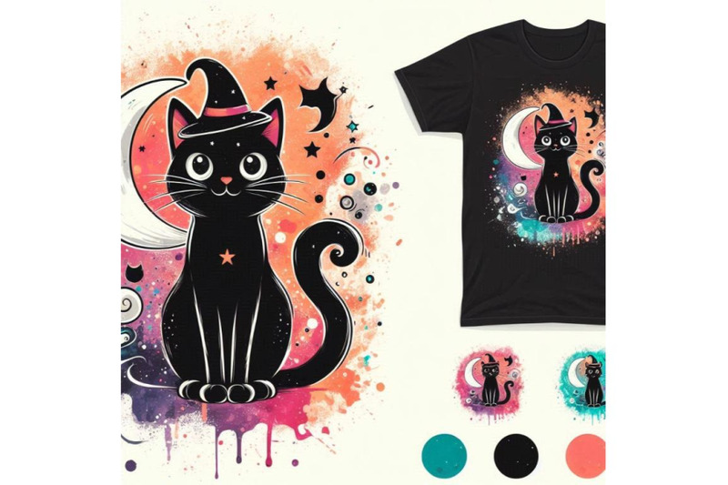 funny-black-cat-t-shirt-graphics-black-cat