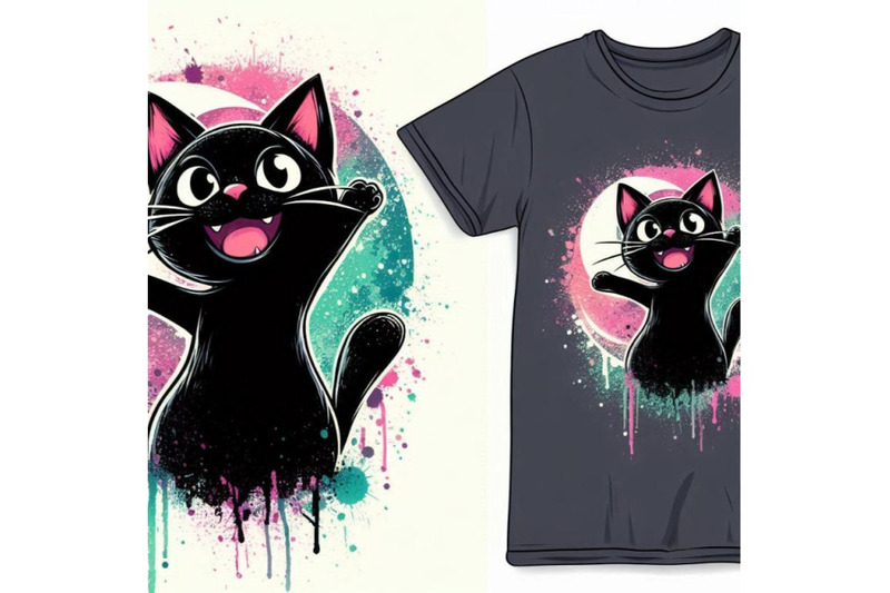 funny-black-cat-t-shirt-graphics-black-cat