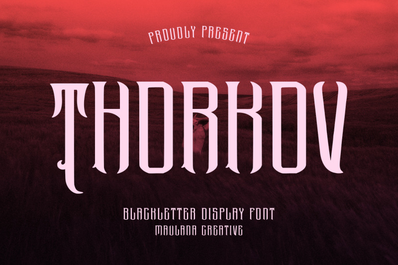 thorkov-blackletter-display-font