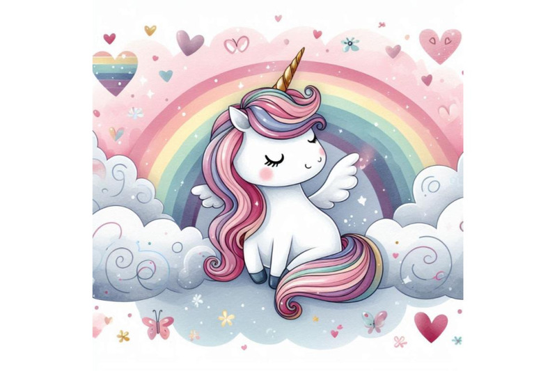 cute-unicorn-watercolor-illustration-love-ca