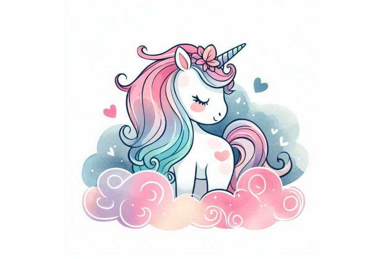 cute-unicorn-watercolor-illustration-love-ca