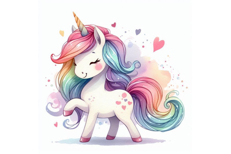 cute-unicorn-watercolor-illustration-love-ca