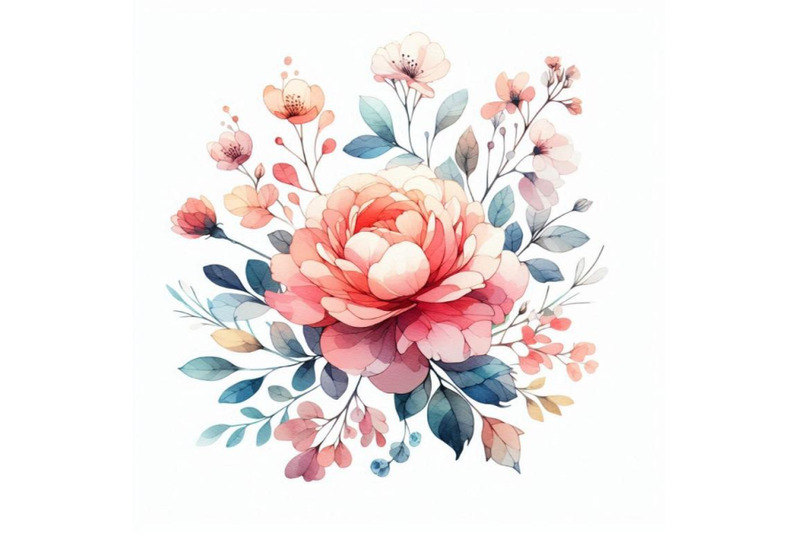 watercolor-garden-flower-watercolor-rose-i