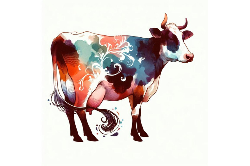 cow-cow-watercolor-illustration-milking-c