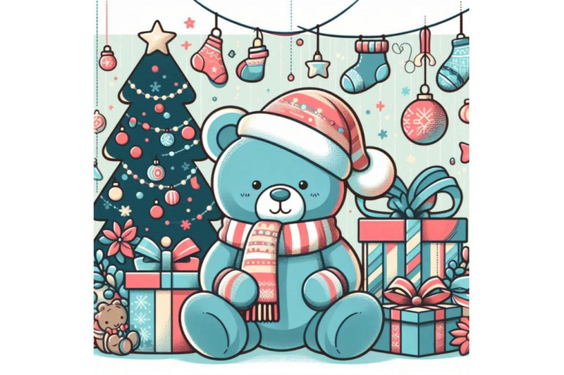 teddy-bear-and-christmas-gifts-new-year