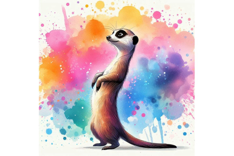 funny-meerkat-watercolor-background-fa