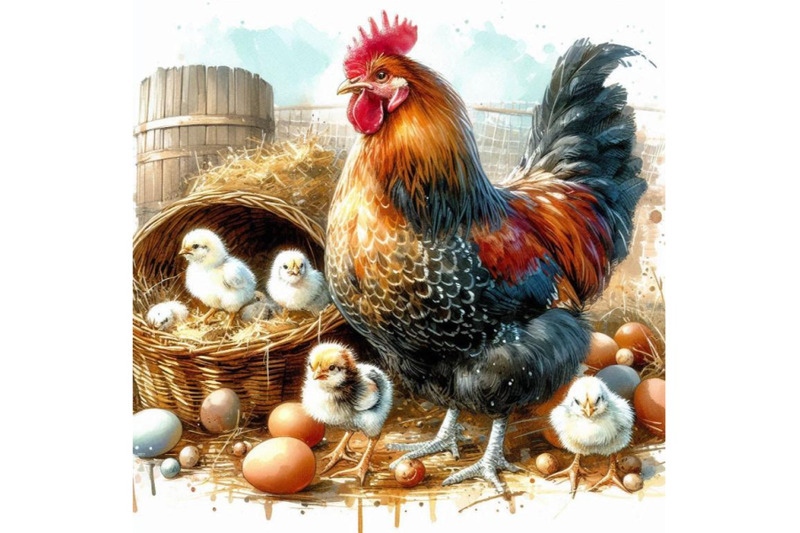 poultry-farming-chicken-breeds-series-domestic-farm-bird