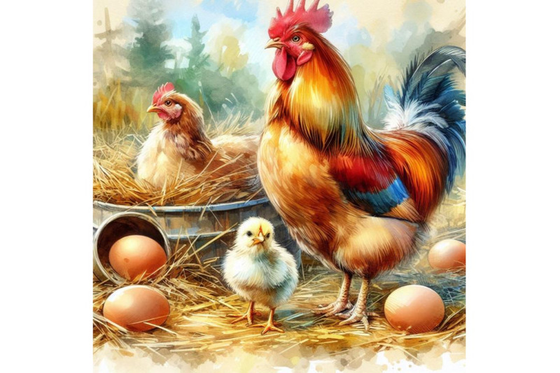 poultry-farming-chicken-breeds-series-domestic-farm-bird