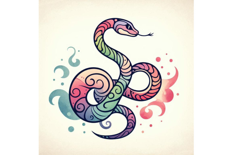 snake-snake-watercolor