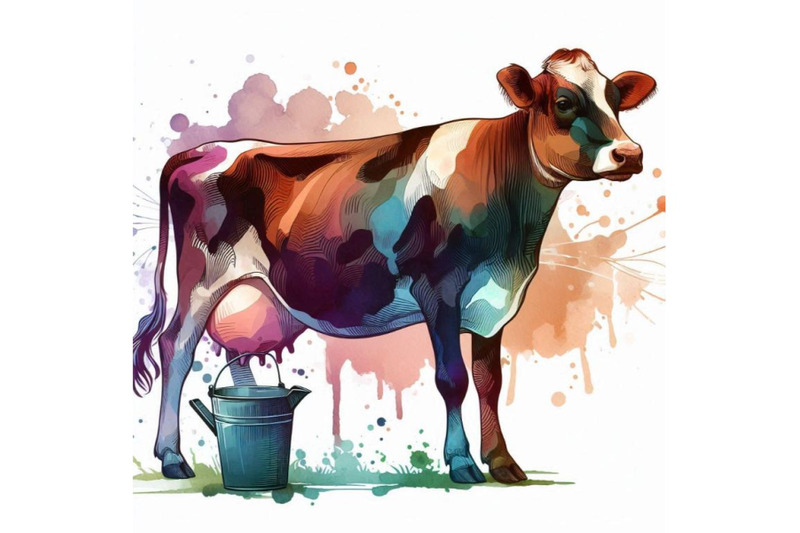 cow-cow-watercolor-illustration-milking-c