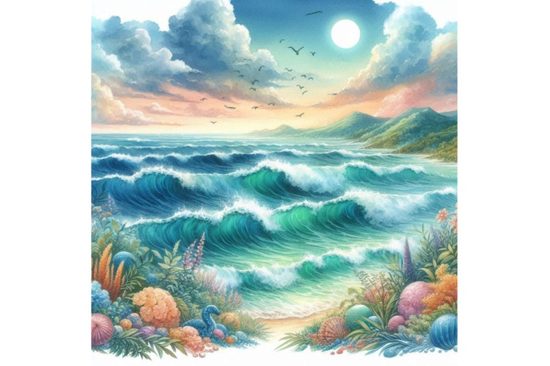 sea-wave-watercolor-illustration