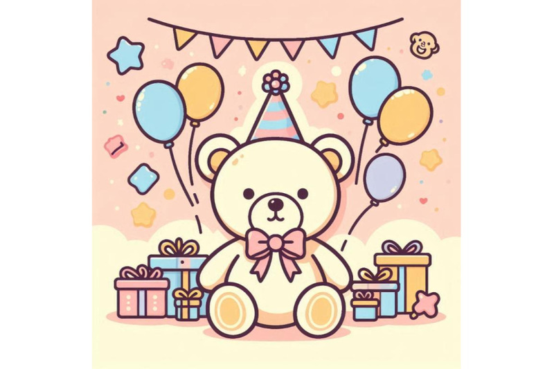 cute-toy-teddy-bear-and-birthday-card-bac