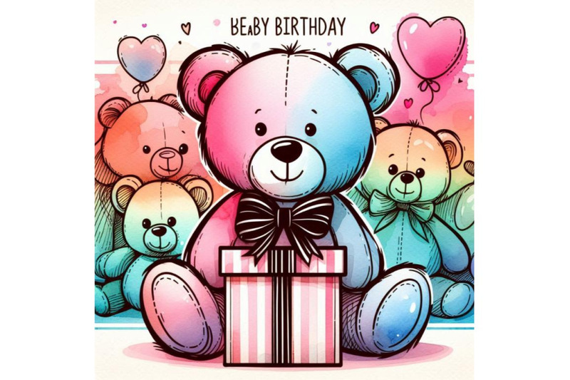 teddy-bear-birthday-card-watercolor-illustr