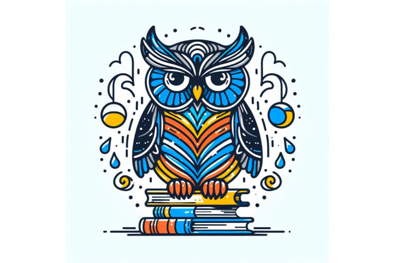 owl-cute-owl-school-books-illustration-cartoon-bird