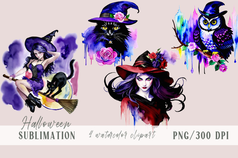 cute-watercolor-witch-owl-cat-halloween-sublimation-4-png