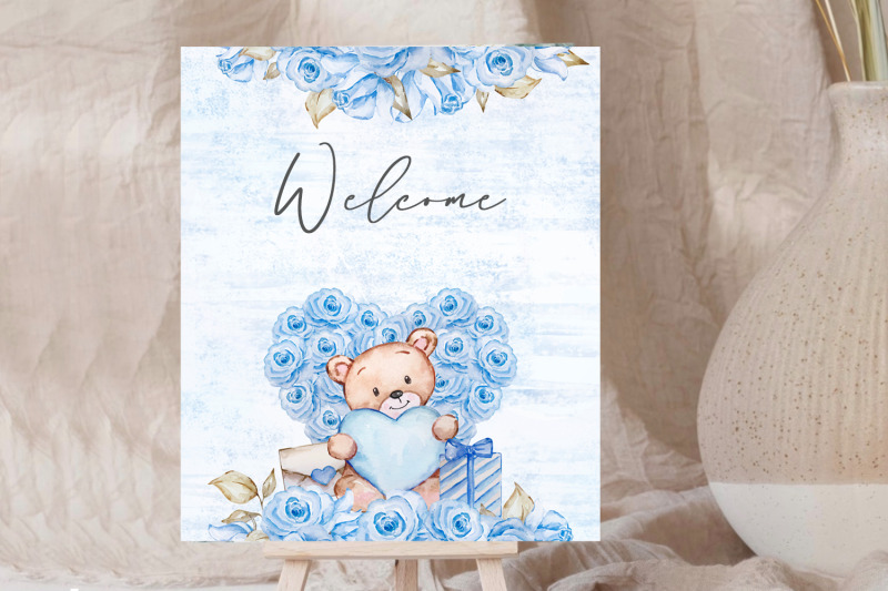 teddy-bear-blue-digital-paper