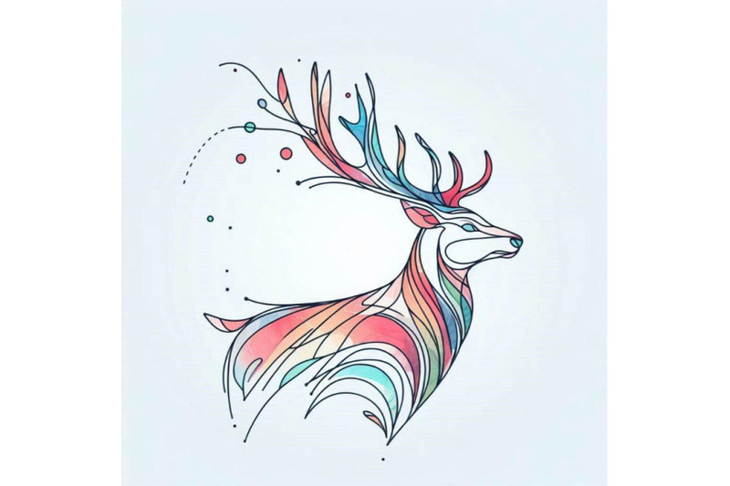 watercolor-deer-graphic-illustration